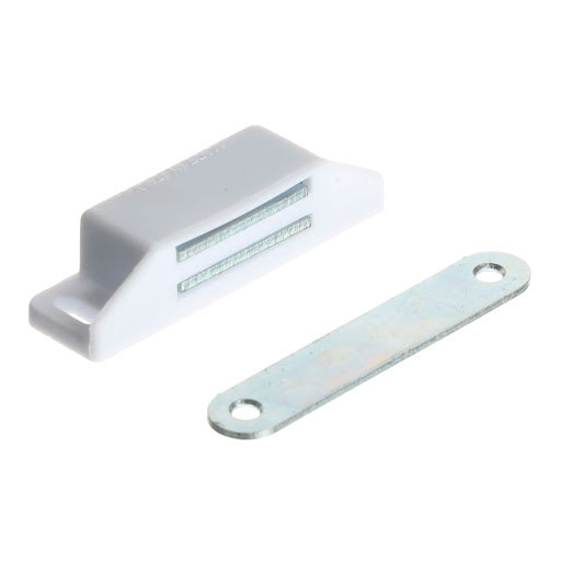 Riex EG60 Magnetic door latch L65, 8 kg, white