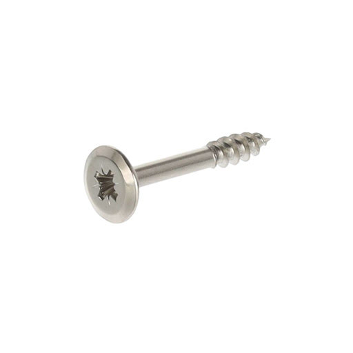 Italiana Ferramenta Design screw, flat head, PZ2 D4x27/16, nickel plated