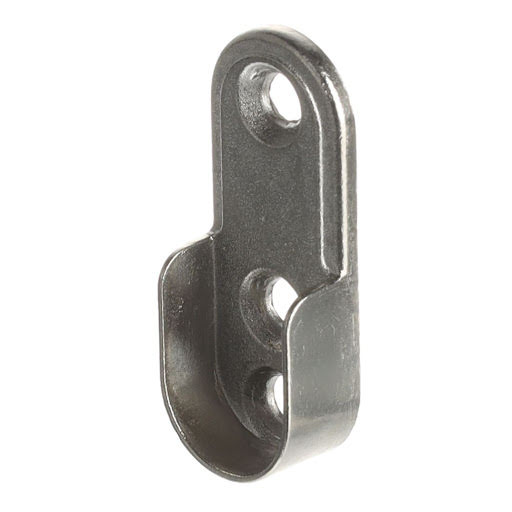Riex VT24/VT14 Wardrobe bar holder for oval bar, 30x15 mm, chrome