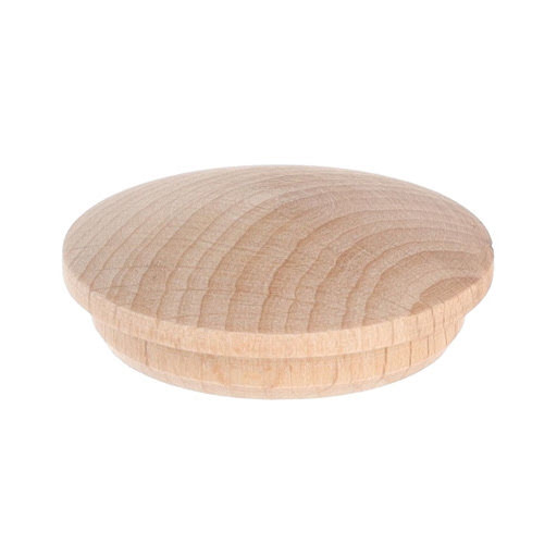 Riex JW12 Bouchon en bois convexe D35, chêne (100pcs)