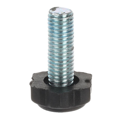 Riex GA12 Verstelbare schroefpoot Ø 22 mm, M10 x 22 mm, Zwart