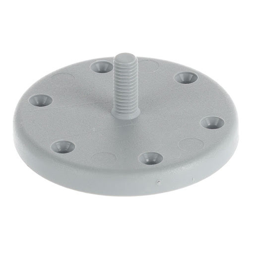 Riex GR70 Connection plate for furniture leg, grey