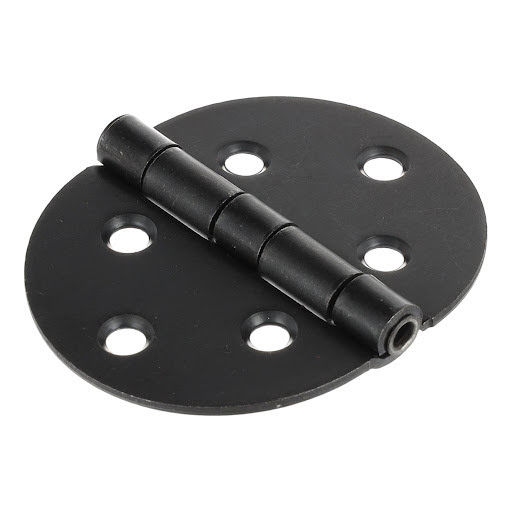 Riex NC07 Butt hinge, round, 72x60 mm, T2, black