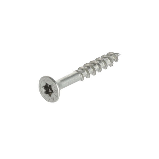 Vite Spax per pannelli truciolari, 4,0x30/18 mm, Torx, testa svasata piatta, zinco bianco (1.000 pz)