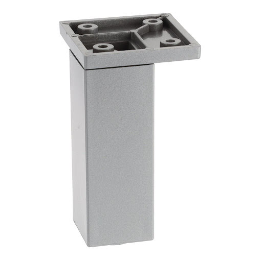 Riex GR76 Furniture leg, 33x33 mm, H100, silver