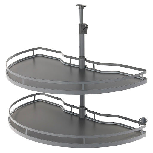 Riex GP28 Carousel 180°, full bottom baskets, W800, H600-750, dark grey