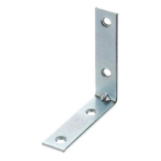 Riex JC41 Angled bracket, 60x60x15 mm, T2, white zinc