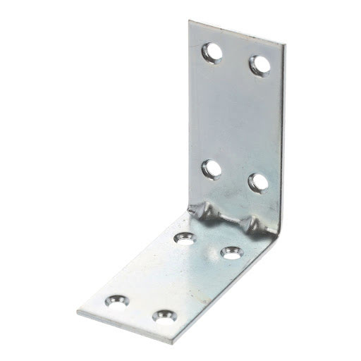 Riex JC47 Angled metal wide bracket, 60x60x30 мм, T2, белый zinc