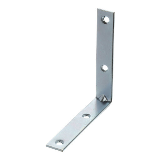 Riex JC41 Angled metal bracket, 80x80x15 мм, T2, белый zinc