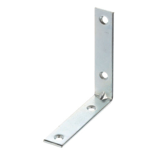 Riex JC41 Angled metal bracket, 70x70x15 мм, T2, белый zinc