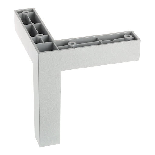 Riex GR79 Furniture leg, 25x25 mm, H120, silver