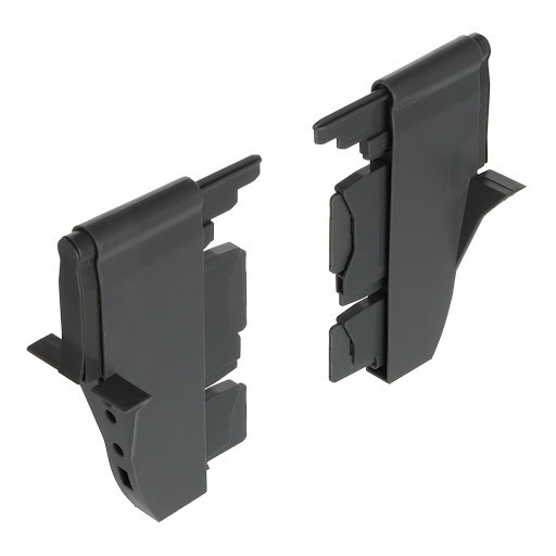 Riex ND30 Inner division accessories, set of end pieces for cross dividing panel, dark grey