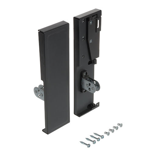 Riex ND30 Inner drawer accessories, front panel holder for 2 railings, H137, dark grey