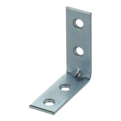 Riex JC41 Angled metal bracket, 40x40x15 мм, T2, белый zinc