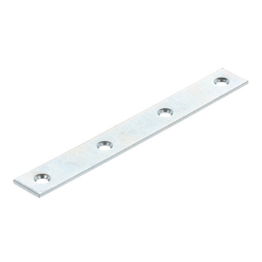 Riex JC43 Connection plate, 120x15 mm, T2, white zinc