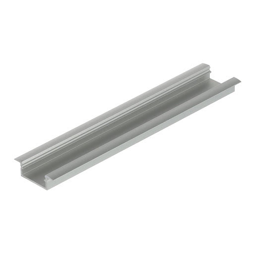 Riex EO30 LED profile recessed, max. width 10 mm, 2 m, silver anodized