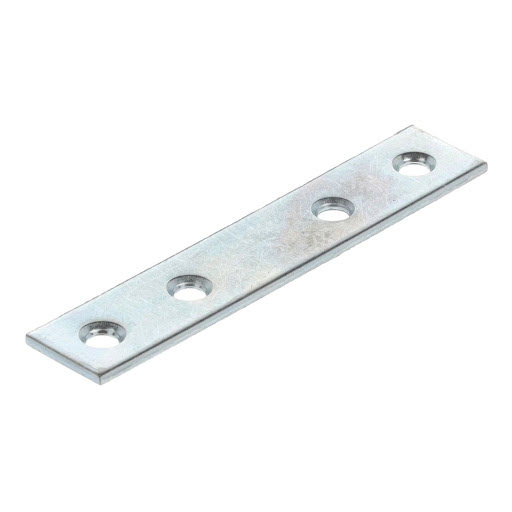 Riex JC43 Connection plate, 80x15 mm, T2, white zinc