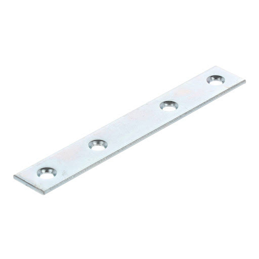 Riex JC43 Connection plate, 100x15 mm, T2, white zinc