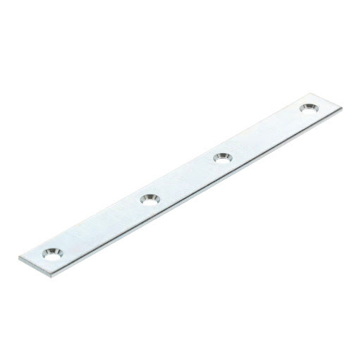 Riex JC43 Connection plate, 140x15 mm, T2, white zinc