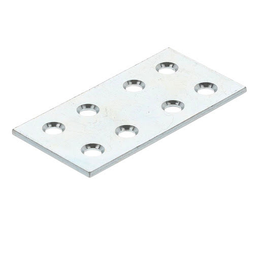 Riex JC46 Connection plate, 60x30 mm, T2, white zinc