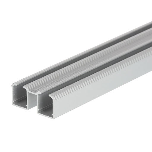 Riex ES45 Upper rail double, 2000 mm, silver anodised