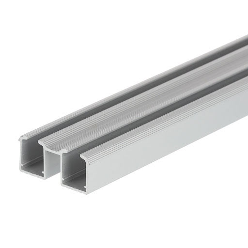 Riex ES45 Rail supérieur double 2000 mm, argent anodisé