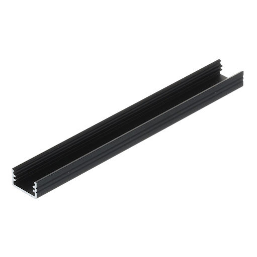 Riex EO10 Copertura profilo LED, larghezza massima 8 mm, 2 m, nero