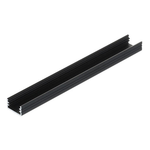 Riex EO10 LED Profil, max. Breite LED Band 8 mm, 2 m, Schwarz