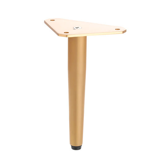 Riex GA77 Furniture leg D22, H150, brushed gold