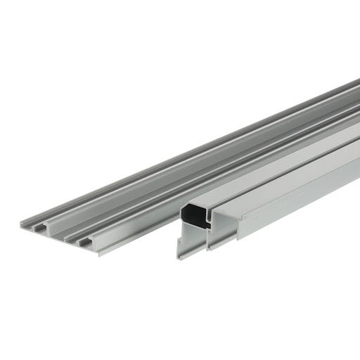 Riex ES80 Rail upper + bottom, 2000 mm, silver anodised