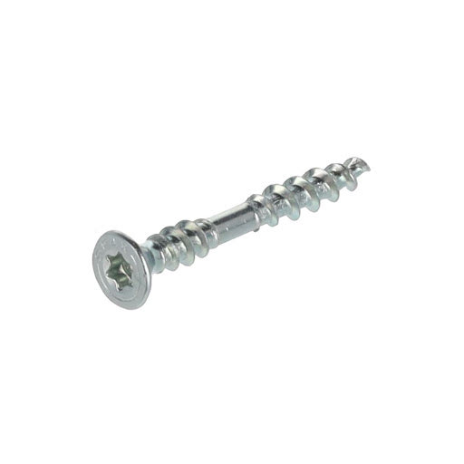 Spax Connection screw 4,0x33 mm, TX flat countersunk head, white zinc (pack 200 pcs)