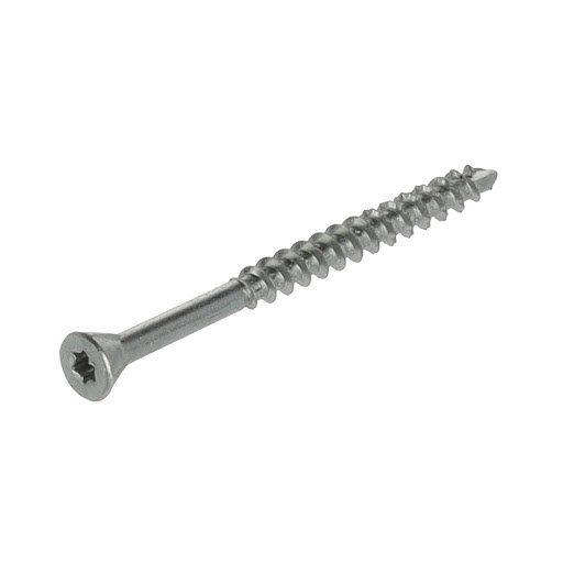 Spax Wood flooring screw 3,5x45/28 mm, TX, flat countersunk head, white zinc (pack 500 pcs)