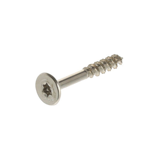 Spax Decorative head screw 4,0x30/16 mm, TX, flat flange head, nickel (pack 200 pcs)