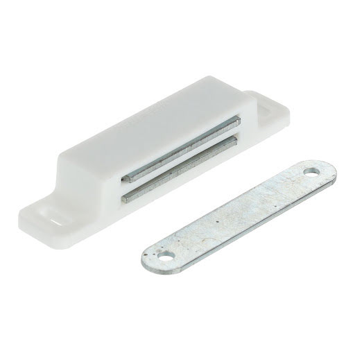 Riex EG80 Magnetic door latch L87, 12 kg, white