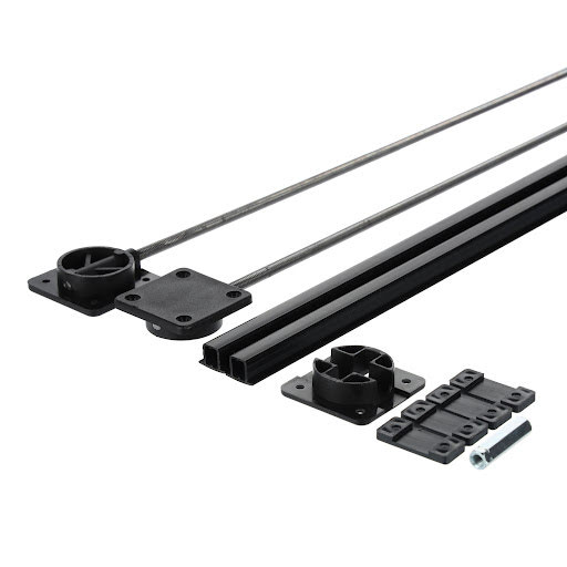 Riex ES03 Aliniament plastic pentru ușă, 2250 mm, negru