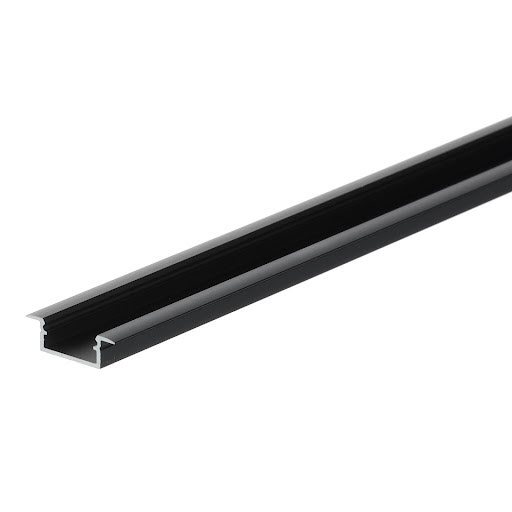 Riex EO30 LED profiel, inbouw, 2000 mm, Zwart