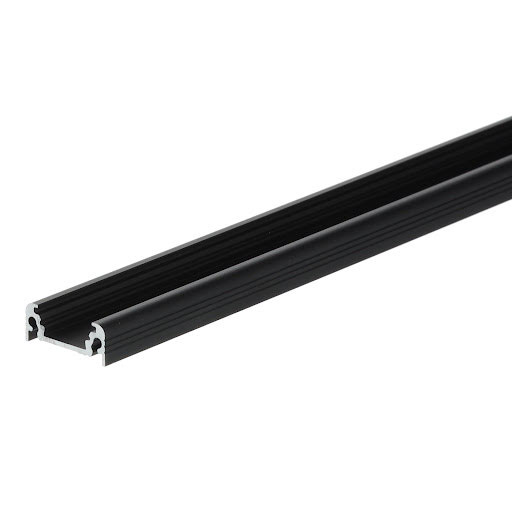 Riex EO11 LED Profil, max. Breite LED Band 12 mm, 2 m, Schwarz