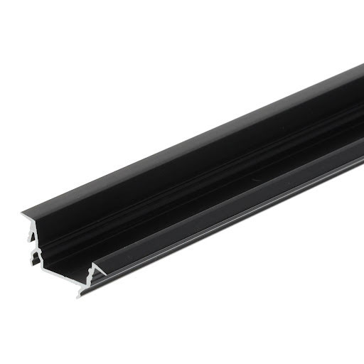 Riex EO35 LED profiel 14 mm, Zijrichting inbouw, 2000 mm, Zwart