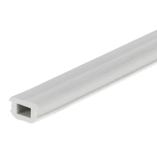 Riex ES44 Cover profile for double rail, 3000 mm, grey plastic