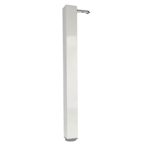 Riex EA60 Pied de table carré 60x60/H710 mm, blanc brillant