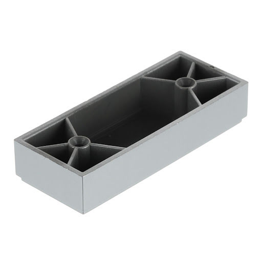 Riex GP24 Pied de meuble 100x40 H25, plastique, silver