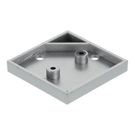 Riex GP10 Meubelpoot, Kunststof 70 x 70 x 10 mm, Zilver