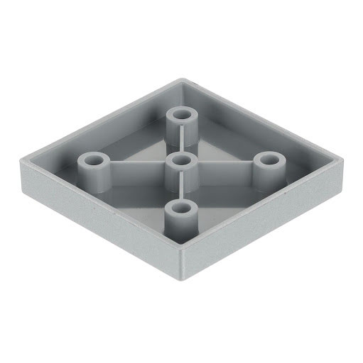 Riex GR73 Meubelpoot, Kunststof, 60 x 60 x 10 mm, Zilver