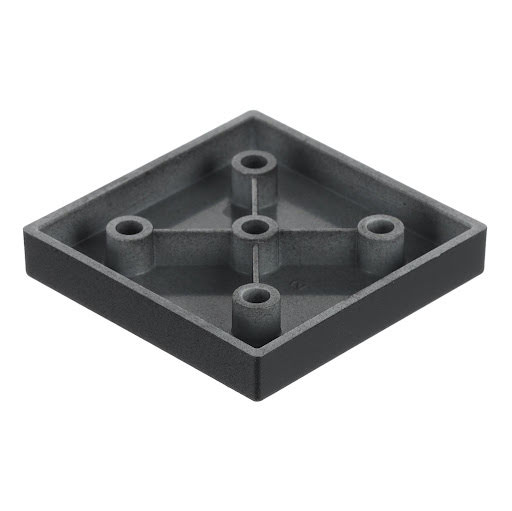 Riex GR73 Picior de mobilă, 60x60 mm, H10, negru