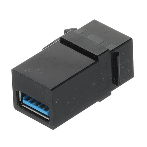 Riex ED62 USB 30 (F/F) aansluitbox, Zwart