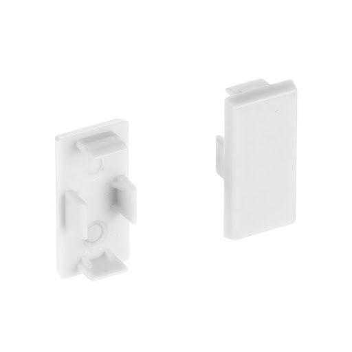 RiexTrack Accessoires séparateur de tiroir,embout d'extrémité pour tringle carrée, blanc