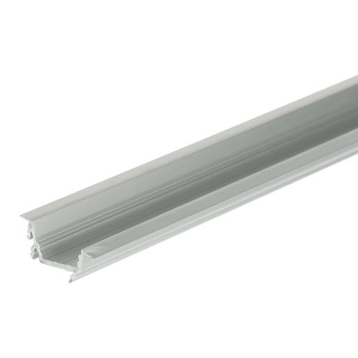 Riex EO35 LED profile recessed - side, max. width 14 mm, 2 m, silver anodized
