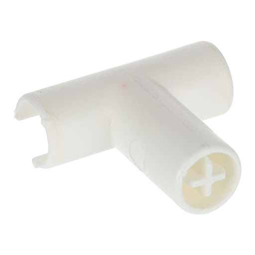 Riex NX40 Inner division accessories, T attachment for cross round railing, white