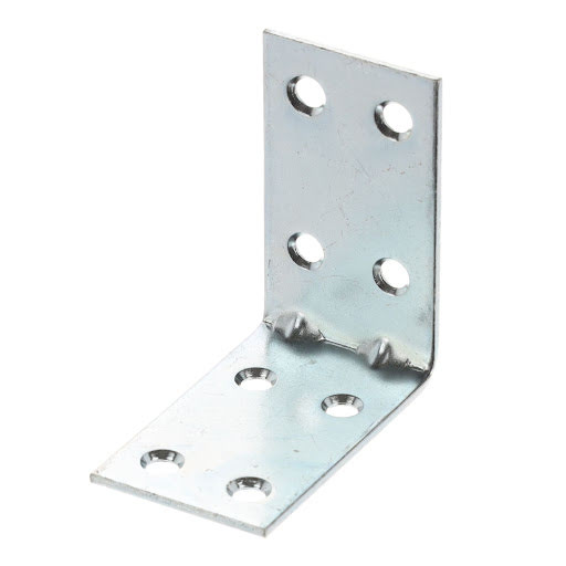 Riex JC47 Angled metal wide bracket, 50x50x30 мм, T2, белый zinc