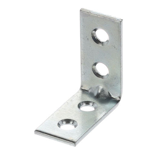 Riex JC41 Angled metal bracket, 30x30x15 мм, T2, белый zinc